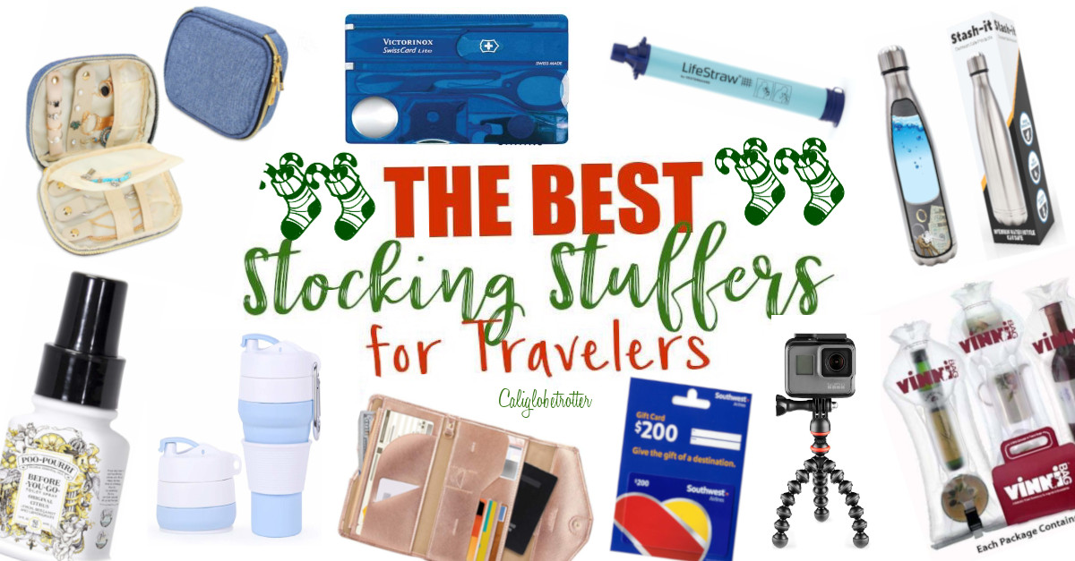 The Best Stocking Suffers for Travelers | Stocking Stuffer Gifts for Travelers | Travel Stocking Stuffers | Affordable Travel Gifts for Travelers | Christmas Gifts for Travelers | Stocking Stuffers for Her | Stocking Stuffers for Him | Useful Travel Gifts | Great Small Travel Gifts | Travel-friendly Gifts | Eco-friendly Travel Gifts - California Globetrotter